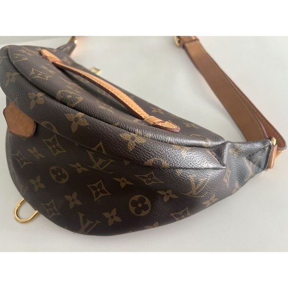 Louis Vuitton LV Monogram Bum Bag Waist Belt Crossbody Brown Canvas - Picture 5 of 9